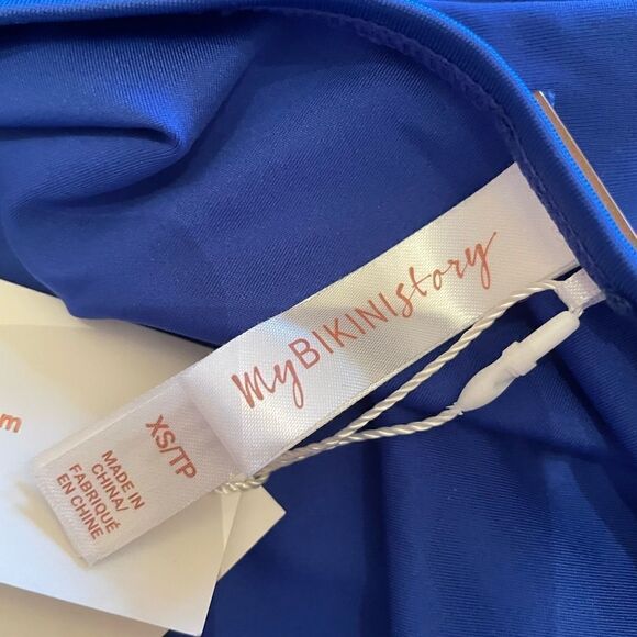 Bikini Village “my bikini story’ one piece bathing suit swim blue - Picture 6 of 7